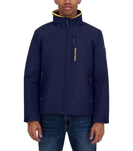 Nautica Competition Sustainably Crafted Anorak Jacket,Navy,S at